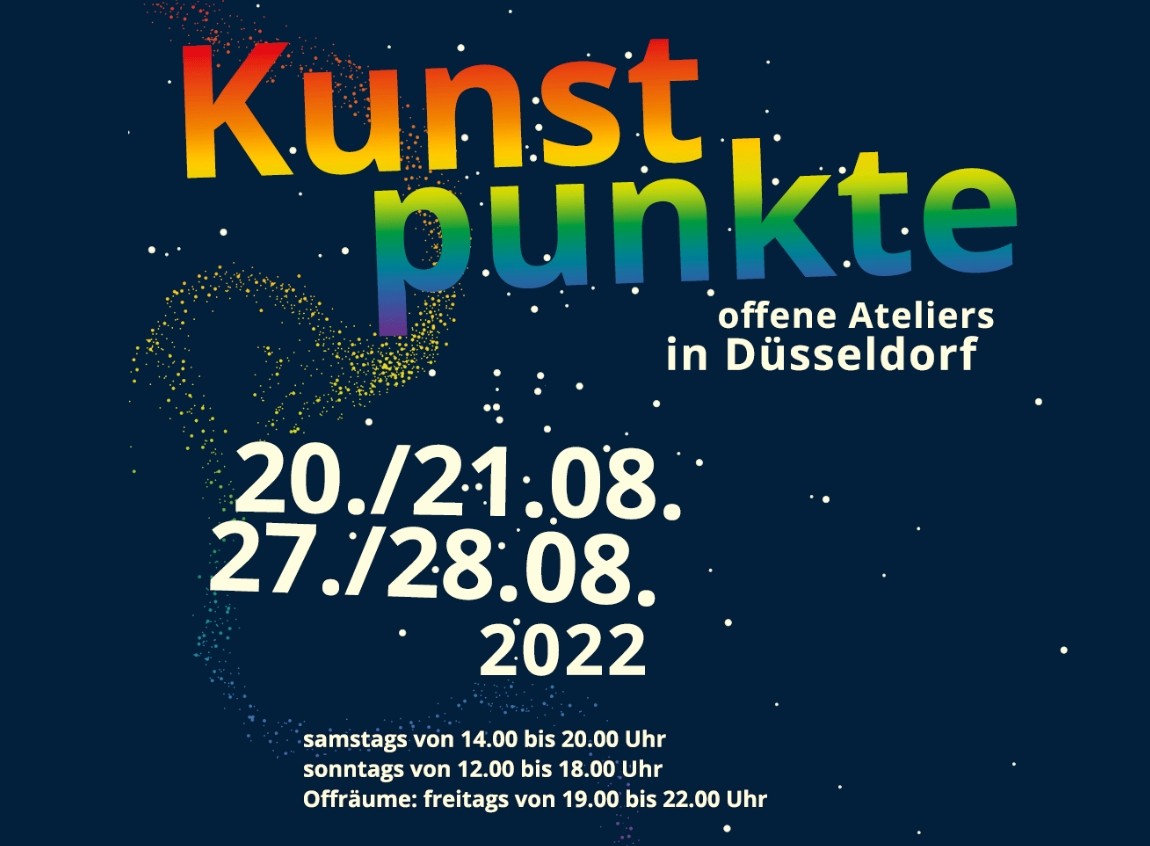 Kunstpunkte 2022 - Offene Ateliers in Düsseldorf - ab dem 20./21. August 2022